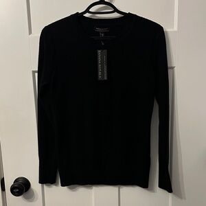 Banana Republic Black Crewneck Sweater